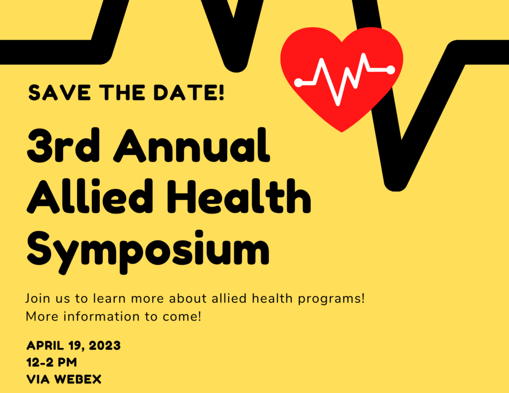 Save the date for our Annual Allied Health Symposium!